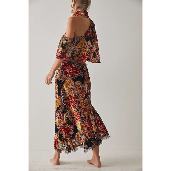 NWT FREE PEOPLE Sz M BALI WILDEST DREAM HALF SLIP MIDI SKIRT - Picture 4 of 4